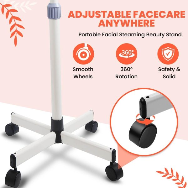 Flexzion Face Steamer Facial Skin Care Machine, Portable Professional Spa Salon Sauna Beauty Equipment Stand for Acne Sinuses Vapor Steaming Ozone Aromatherapy Moisturizing Massage Therapy - Image 7