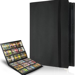 SYOLOS S 24 Pages Card Binder with 432 Pockets Storage to Protect Pokemon Cards and Other Trading Cards