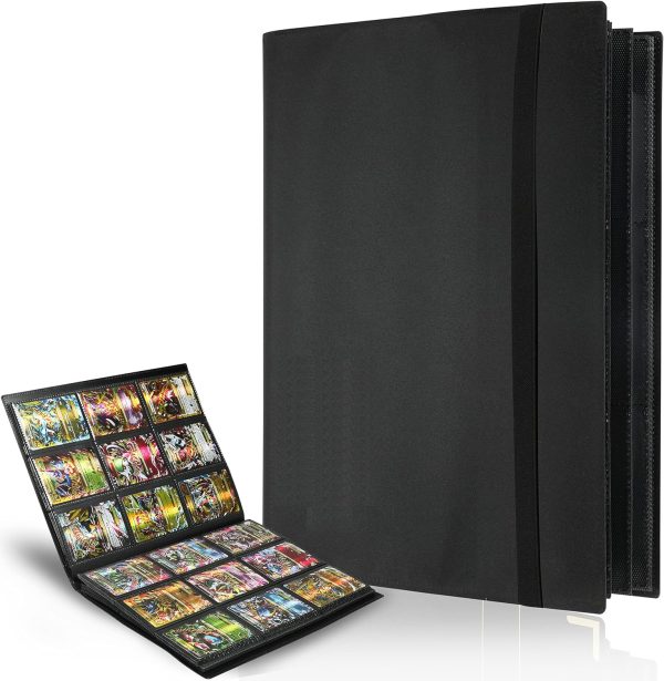 SYOLOS S 24 Pages Card Binder with 432 Pockets Storage to Protect Pokemon Cards and Other Trading Cards