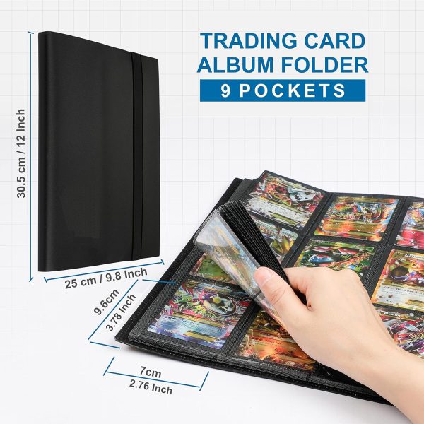 SYOLOS S 24 Pages Card Binder with 432 Pockets Storage to Protect Pokemon Cards and Other Trading Cards - Image 5