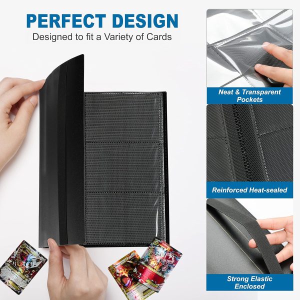 SYOLOS S 24 Pages Card Binder with 432 Pockets Storage to Protect Pokemon Cards and Other Trading Cards - Image 6