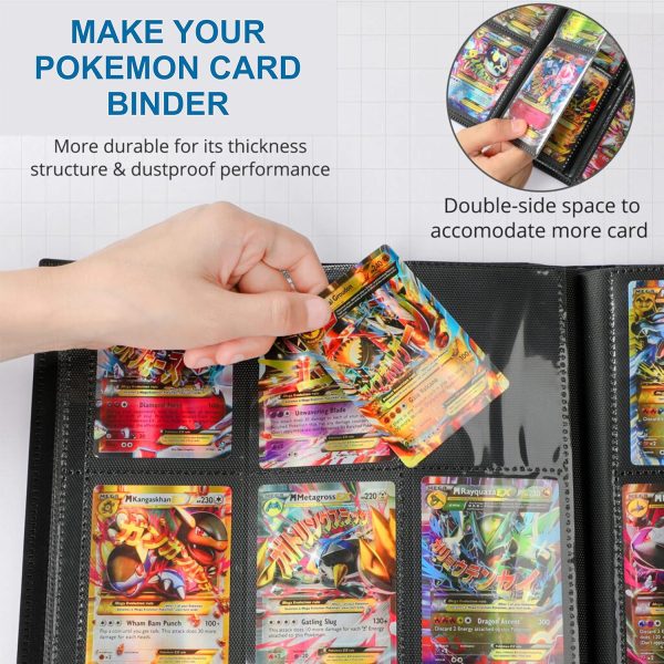 SYOLOS S 24 Pages Card Binder with 432 Pockets Storage to Protect Pokemon Cards and Other Trading Cards - Image 7
