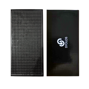 Premium Bar Mat 12x6 inches 2pcs - Durable, Non-Toxic Bar Mats for Countertop - Easy to Clean Coffee Bar Mat - Spill Protector Dish Drying Mat